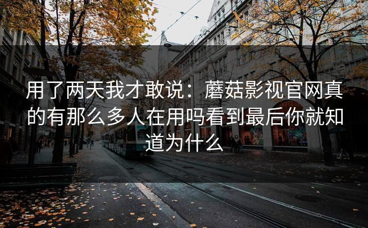 用了两天我才敢说:蘑菇影视官网真的有那么多人在用吗看到最后你就知道为什么 用了两天我才敢说:蘑菇影视官网真的有那么多人在用吗看到最后你就知道为什么